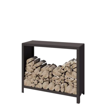 Acél fatároló - Indiana - 120 x 40 x 100 cm - RAL7016 matt (antracitszürke)