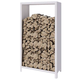 Acél fatároló - Indiana - 100 x 40 x 180 cm - RAL9010 matt (fehér)