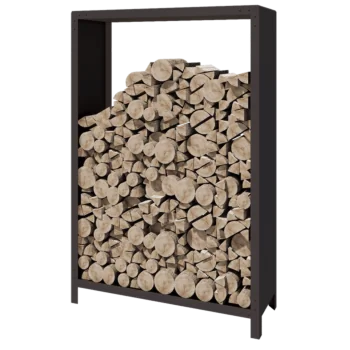 Acél fatároló - Indiana - 120 x 40 x 180 cm - RAL7016 matt (antracitszürke)