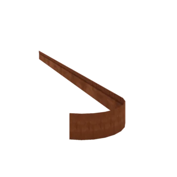 Corten acél ágyásszegély - Zúzott FLEX - Magasság 13 cm - 240 cm