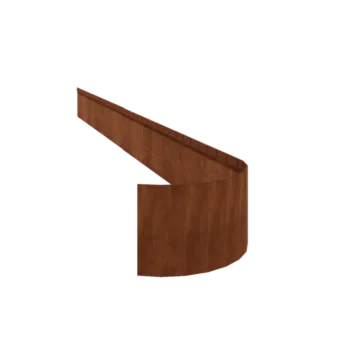 Corten acél ágyásszegély - Zúzott FLEX - Magasság 23 cm - 150 cm