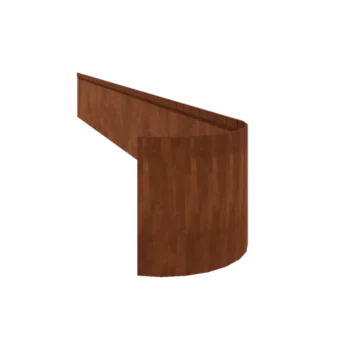Corten acél ágyásszegély - Zúzott FLEX - Magasság 35 cm - 240 cm