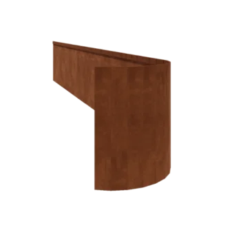 Corten acél ágyásszegély - Zúzott FLEX - Magasság 45 cm - 150 cm