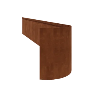 Corten acél ágyásszegély - Zúzott FLEX - Magasság 45 cm - 240 cm