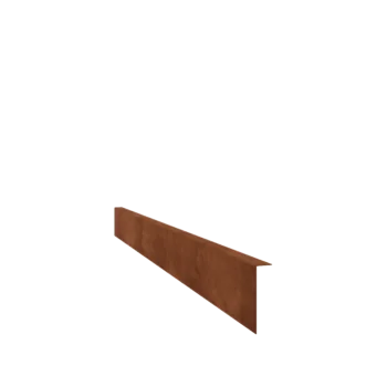 Corten acél ágyásszegély - Rögzített - Magasság 12 cm - 240 cm