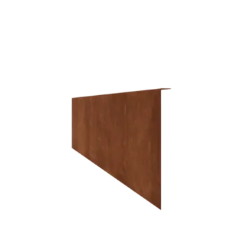 Corten acél ágyásszegély - Rögzített - Magasság 34 cm - 150 cm