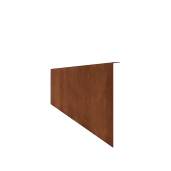 Corten acél ágyásszegély - Rögzített - Magasság 34 cm - 240 cm