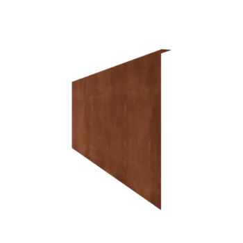 Corten acél ágyásszegély - Rögzített - Magasság 45 cm - 150 cm