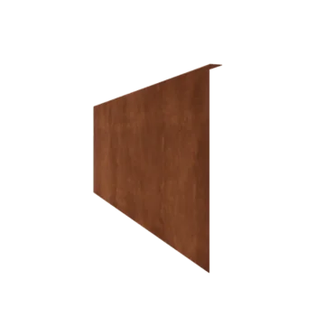 Corten acél ágyásszegély - Rögzített - Magasság 45 cm - 240 cm