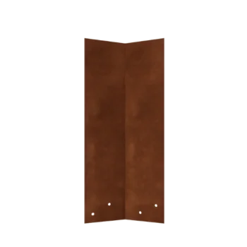Corten acél összekötőlemez - 45° - Szegély magassága 45 cm