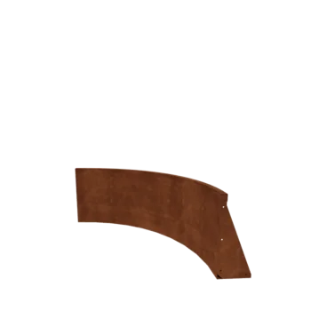 Corten acél támfal - Belső ív - 100 x 100 x 50 cm