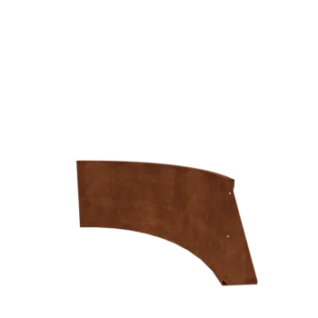 Corten acél támfal - Belső ív - 100 x 100 x 60 cm
