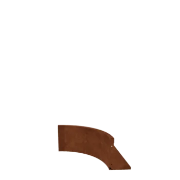 Corten acél támfal - Belső ív - 50 x 50 x 30 cm