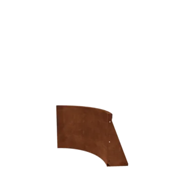 Corten acél támfal - Belső ív - 50 x 50 x 50 cm