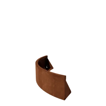 Corten acél támfal - Külső ív - 100 x 100 x 30 cm