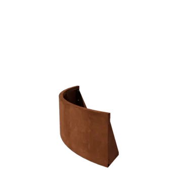 Corten acél támfal - Külső ív - 100 x 100 x 40 cm