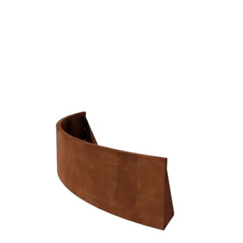 Corten acél támfal - Külső ív - 150 x 150 x 40 cm