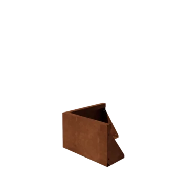 Corten acél támfal - Külső sarok - 50 x 50 x 30 cm