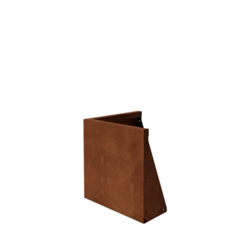 Corten acél támfal - Külső sarok - 50 x 50 x 50 cm