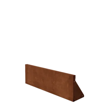 Corten acél támfal - Egyenes - 100 x 30 cm