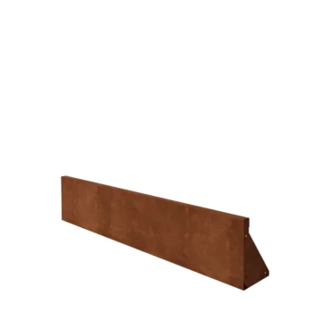 Corten acél támfal - Egyenes - 150 x 30 cm