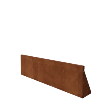 Corten acél támfal - Egyenes - 150 x 40 cm