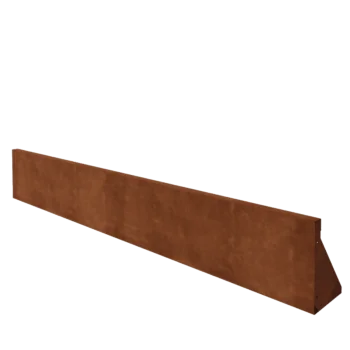 Corten acél támfal - Egyenes - 200 x 30 cm