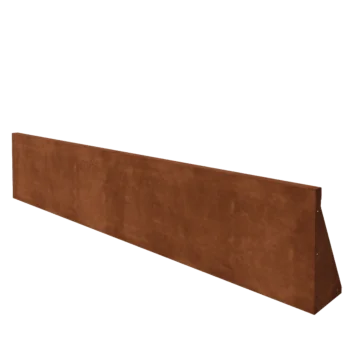Corten acél támfal - Egyenes - 200 x 40 cm