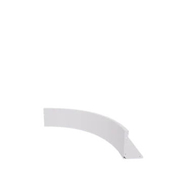 Acél támfal - Belső ív - 100 x 100 x 30 cm - RAL9010 matt (fehér)
