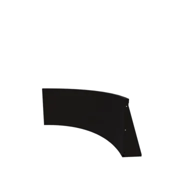 Acél támfal - Belső ív - 100 x 100 x 60 cm - RAL9005 matt (fekete)