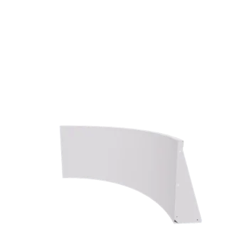 Acél támfal - Belső ív - 100 x 100 x 60 cm - RAL9010 matt (fehér)