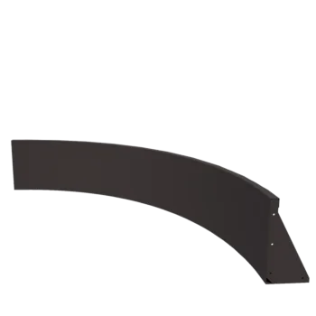 Acél támfal - Belső ív - 150 x 150 x 40 cm - RAL7016 matt (antracitszürke)