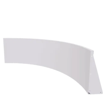 Acél támfal - Belső ív - 150 x 150 x 60 cm - RAL9010 matt (fehér)