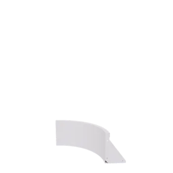 Acél támfal - Belső ív - 50 x 50 x 30 cm - RAL9010 matt (fehér)
