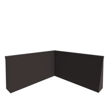 Acél támfal - Belső sarok - 100 x 100 x 60 cm - RAL7016 matt (antracitszürke)
