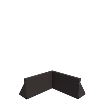 Acél támfal - Belső sarok - 50 x 50 x 30 cm - RAL7016 matt (antracitszürke)