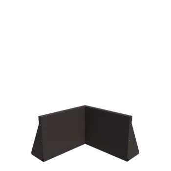 Acél támfal - Belső sarok - 50 x 50 x 40 cm - Más RAL szín