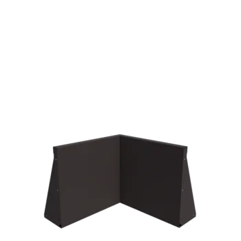 Acél támfal - Belső sarok - 50 x 50 x 50 cm - RAL7016 matt (antracitszürke)