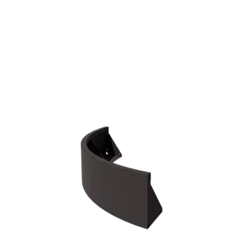 Acél támfal - Külső ív - 100 x 100 x 30 cm - RAL7016 mattt (antracitszürke)