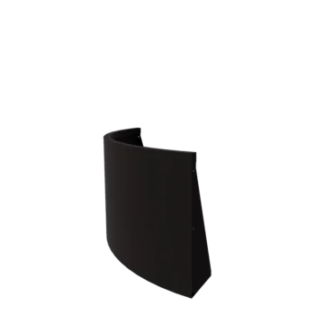 Acél támfal - Külső ív - 100 x 100 x 60 cm - RAL9005 matt (fekete)