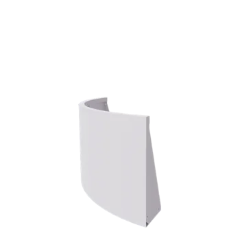 Acél támfal - Külső ív - 100 x 100 x 60 cm - RAL9010 matt (fehér)