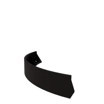 Acél támfal - Külső ív - 150 x 150 x 30 cm - RAL9005 matt (fekete)