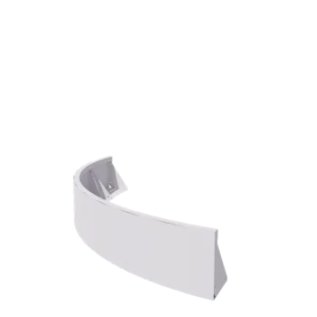 Acél támfal - Külső ív - 150 x 150 x 30 cm - RAL9010 matt (fehér)