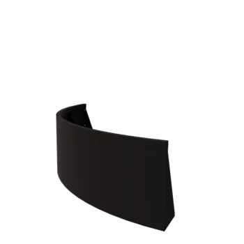 Acél támfal - Külső ív - 150 x 150 x 50 cm - RAL9005 matt (fekete)