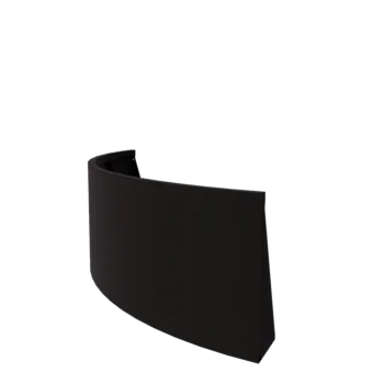 Acél támfal - Külső ív - 150 x 150 x 60 cm - RAL9005 matt (fekete)