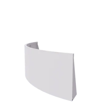 Acél támfal - Külső ív - 150 x 150 x 60 cm - RAL9010 matt (fehér)