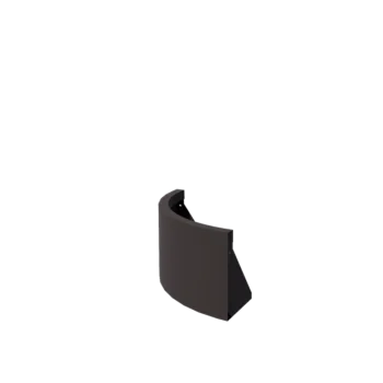 Acél támfal - Külső ív - 50 x 50 x 30 cm - RAL7016 matt (antracitszürke)