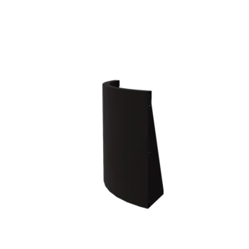 Acél támfal - Külső ív - 50 x 50 x 60 cm - RAL9005 matt (fekete)