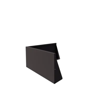 Acél támfal - Külső sarok - 100 x 100 x 50 cm - RAL7016 matt (antracitszürke)