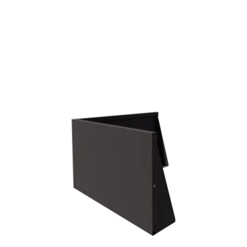 Acél támfal - Külső sarok - 100 x 100 x 60 cm - RAL7016 matt (antracitszürke)